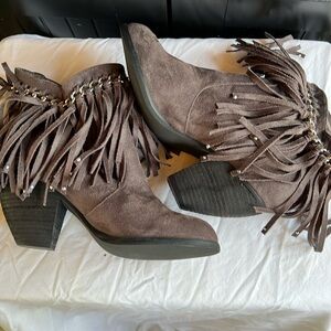 Not Rated Ayita Bootie Gray 7.5 NEW